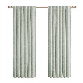 Floral Jacquard Blackout Curtains, Thermal Insulated Soundproof Rod Pocket Panels