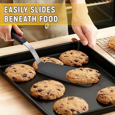 Flexible Silicone Spatula Turner, Heat-Resistant, Nonstick