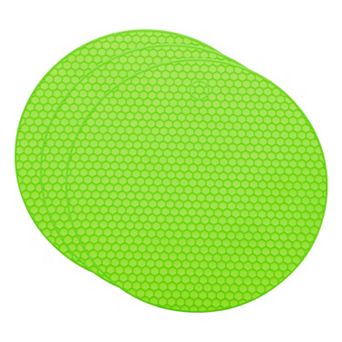 3 pc Silicone Jar Opener Pads, Texture Can Opener Multipurpose Round Bottle Lid Opener