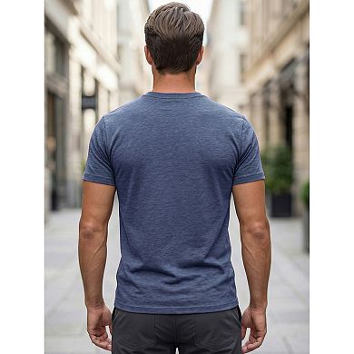 Men's Crew Neck T-Shirt Short Sleeve Stretch Casual Lightweight Tee Shirts