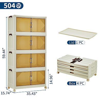 504QT Stackable Storage Bins