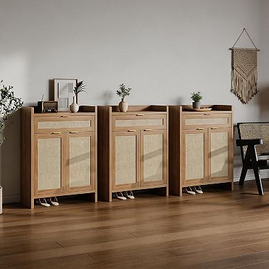 3PC Boho Shoe Cabinet