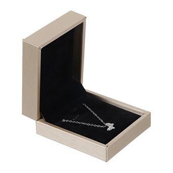Leather Necklace Pendant Box Necklace Box for Jewelry Gifts, Vintage Pendant Storage Display Case
