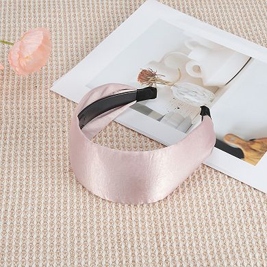 1Pc Solid Color Satin Headband