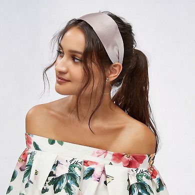 1Pc Solid Color Satin Headband