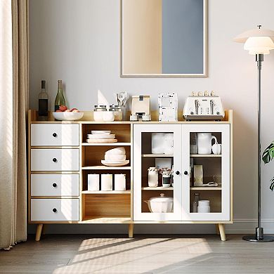 55" Buffet Cabinet with Drawers