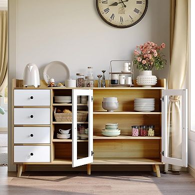 55" Buffet Cabinet with Drawers