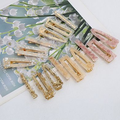 Fashionable Pattern Texture Hair Clip Set for All Occasions