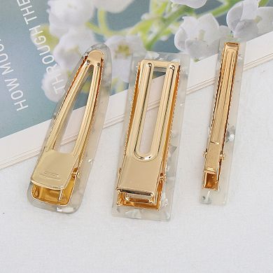 Fashionable Pattern Texture Hair Clip Set for All Occasions