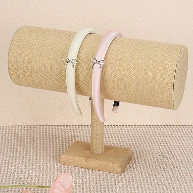 1Pc Metal Bow Satin Headband