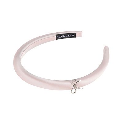 1Pc Metal Bow Satin Headband