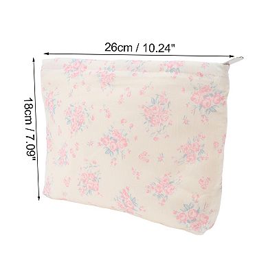 1 Pc Women Portable Floral Clutch Bag for Travel Vacation