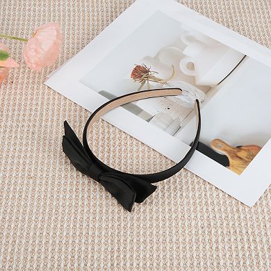 1Pc Double Bow Satin Headband