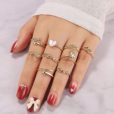 20PCS Adjustable Ring Set for Women