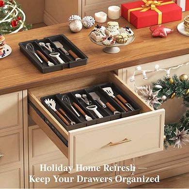 Adjustable Black Drawer Insert