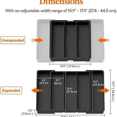 Adjustable Black Drawer Insert