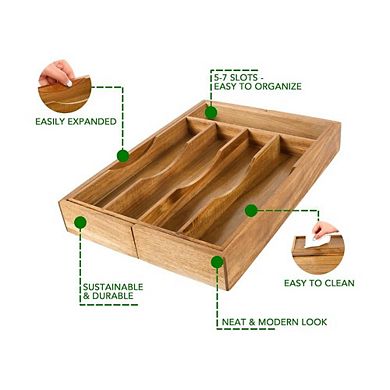 Expandable Wooden Drawer Insert
