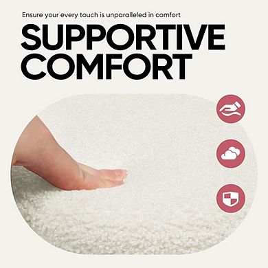 Foldable Sherpa Storage Ottoman, Padded Footstool, Space-Saving Bench