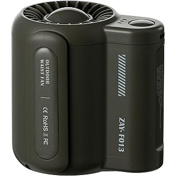 Portable Waist Fan 4500mAh Rechargeable,3 Speeds Strong Airflow for Outdoors, Jobsite, Travel