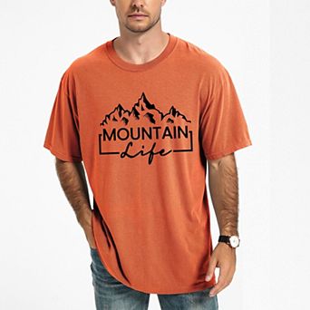 Mountain Life - Men's Garment Dyed Graphic T-Shirt