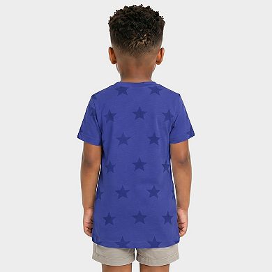 USA Arched Flag - Toddler Short Sleeve Star Tee