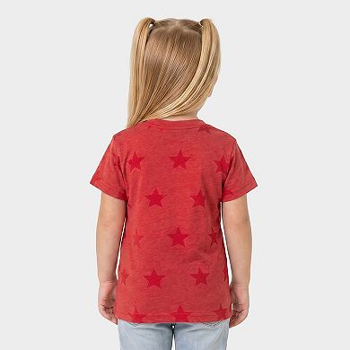 Stars and Stripes Arched - Toddler Short Sleeve Star Tee