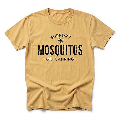 Support Mosquitos - Men's Garment Dyed Graphic T-Shirt