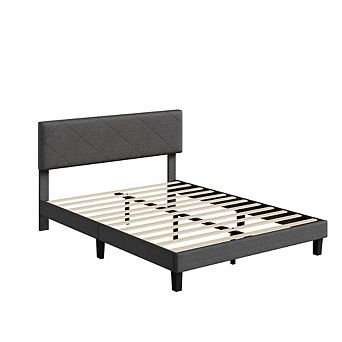 Upholstered Bed Frame with Headboard