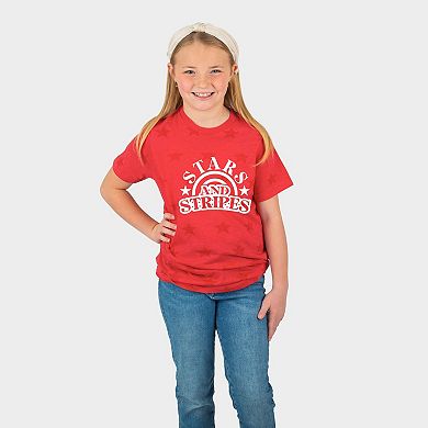 Stars and Stripes Arched - Youth Short Sleeve Star Tee
