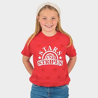 Stars and Stripes Arched - Youth Short Sleeve Star Tee