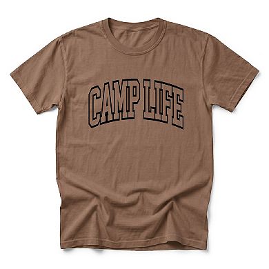 Camp Life Varsity - Men's Garment Dyed Graphic T-Shirt