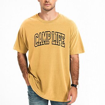 Camp Life Varsity - Men's Garment Dyed Graphic T-Shirt