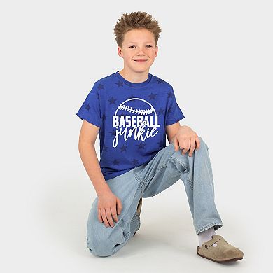Baseball Junkie - Youth Short Sleeve Star Tee