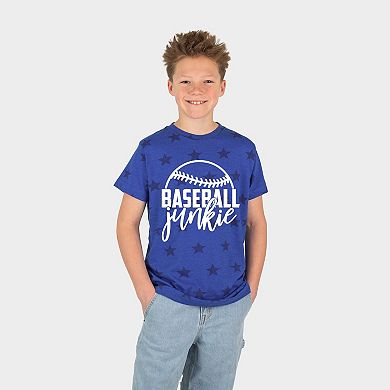 Baseball Junkie - Youth Short Sleeve Star Tee