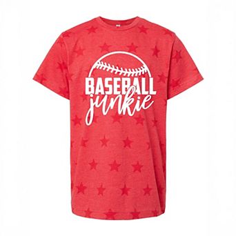 Baseball Junkie - Youth Short Sleeve Star Tee
