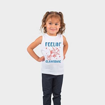 Feelin' Clawsome Lobster - Toddler Graphic Tank