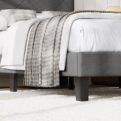 Upholstered Bed Frame with Headboard