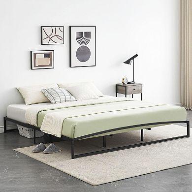 Platform Metal Bed Frame Low Profile with Storage, Mattress Foundation, No Box Spring Needed
