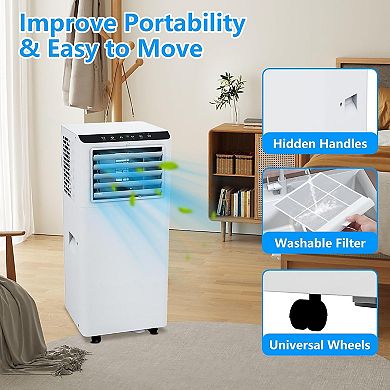 Portable Air Conditione Unit with Dehumidifier & Fan, Quiet Operation, Remote Control