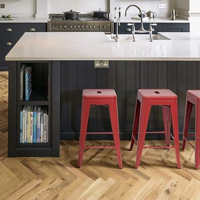 4 Metal Backless Stackable Chairs