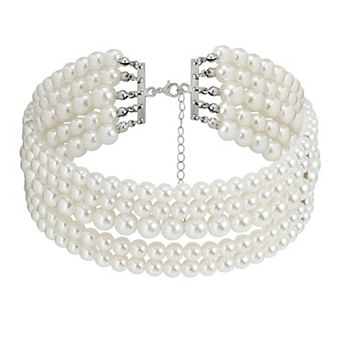 Vintage Pearl Choker Necklace