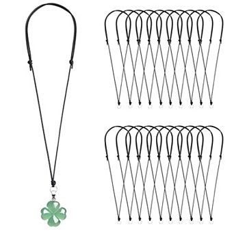 20 pc Adjustable Black Necklace Cord for Pendants