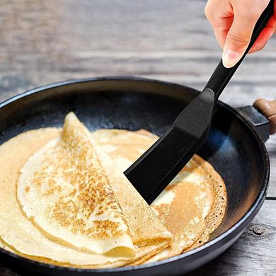 Silicone Crepe Spatula Set, Heat-Resistant, Nonstick, Flexible