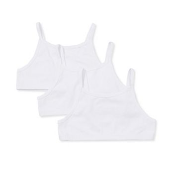 Girls 2-12 Lands' End 3-Pack Pull-On Bras