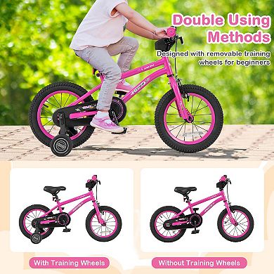 Costway Kid’s Bike with Adjustable Saddle & Anti-slip Handlebar