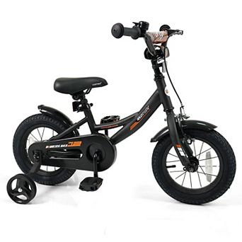 Costway Kids Bike with Removable Training Wheels Adjustable Seat & Handlebar Handbrake