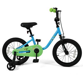 Costway Kids Bicycle with Adjustable Seat Front Handbrake & Coaster Brake