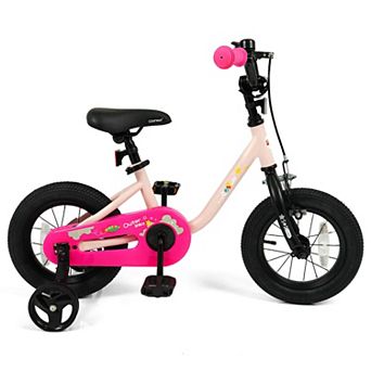 Costway Kids Bicycle with Adjustable Seat Front Handbrake & Coaster Brake