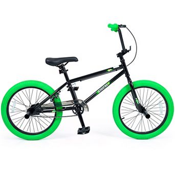Costway Freestyle BMX Bike, 20” Trick Bicycle with 360 Degree Steering, Adjustable Seat