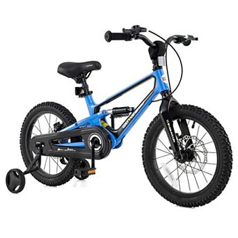 Costway 16" Children Bicycle w/ Training Wheels&Double Disc Brakes Adjustable Seat Magnesium Alloy